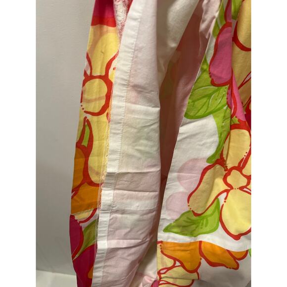 Vintage Lilly Pulitzer Maxi Dress Beaded Key Hole Pink Yellow Florals Size 8 JL - Picture 9 of 13